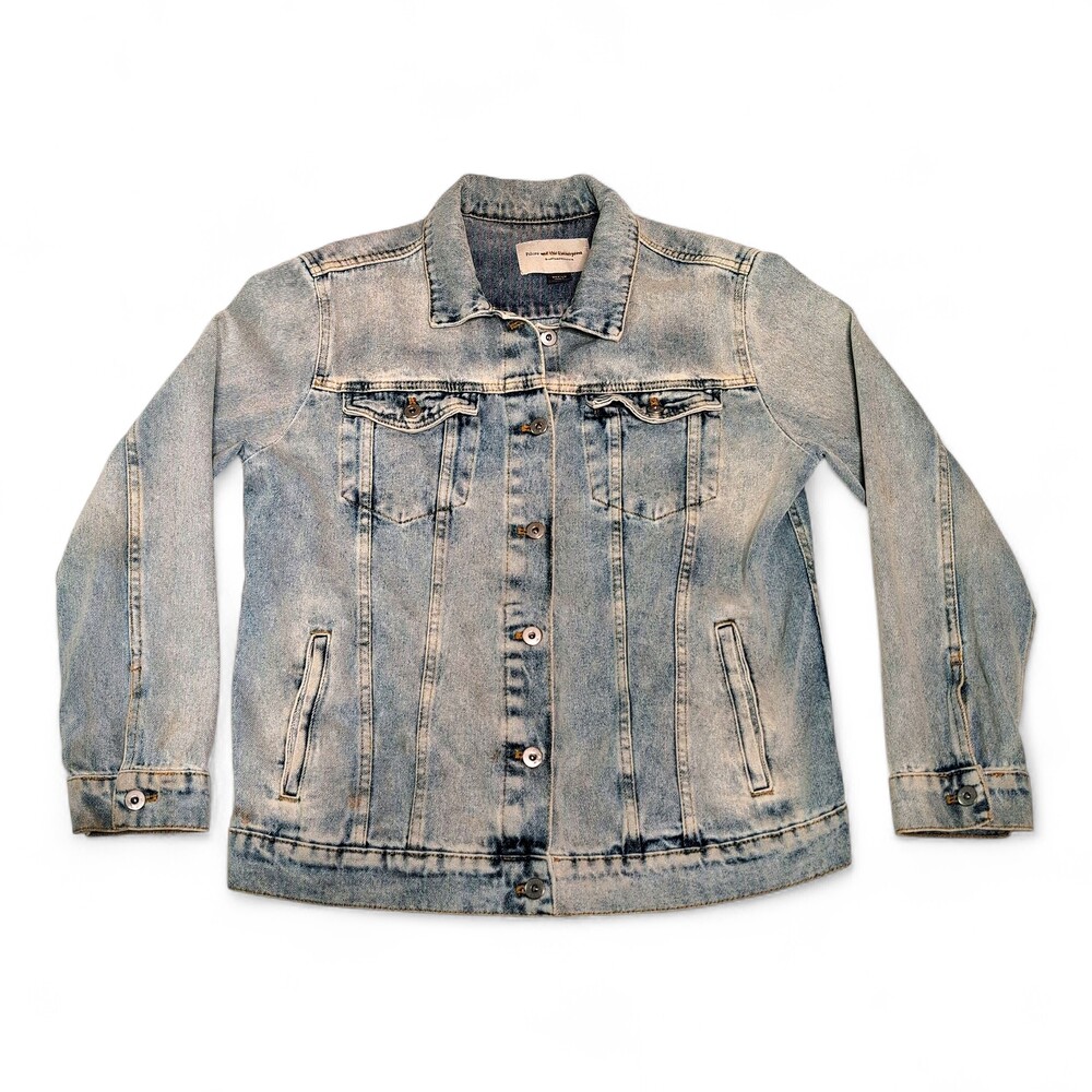 Pilcro and the Letterpress Light Blue Denim Jean Jacket